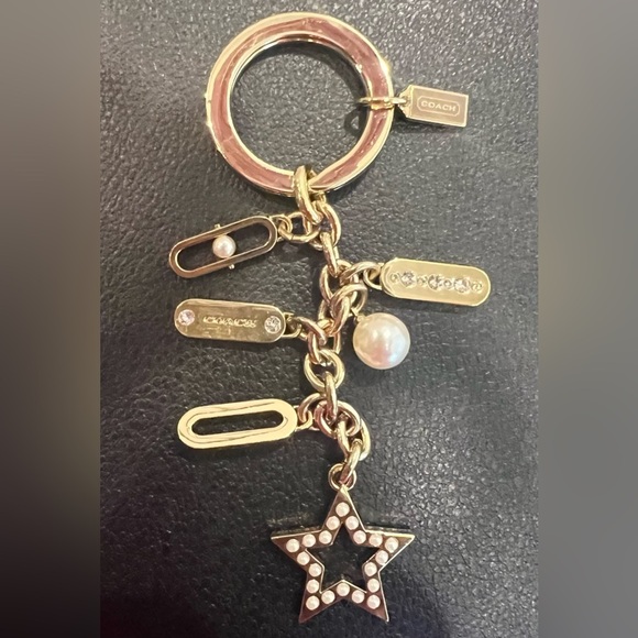 Coach Authentic Gold Star, Rhinestone and Pearl Charm - EUC - Picture 1 of 5